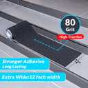 Lifegrip Anti Slip Traction Tape, 12 Inch x 38 Foot Friction Tape - Best Grip, Abrasive Adhesive for Stairs, Tread Step, Indoor, Outdoor (Friction Tape, 12" X 38') (Black)