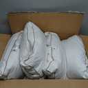 Puredown Goose Feathers and Down Pillow for Sleeping Hotel Collection Bed Pillows, Gusseted, King, Set of 2