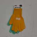 MUD - Women's Everyday, Mini-Dot Palm, 2 PK, Nylon Knit, Lightweight Garden Gloves, Saffron & Mint Colored, Medium/Large (MD35001M-WML2P)