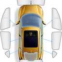 Ultra-Thickened Window Shades for Tesla Model Y 2020-2024 (Not fit for Juniper) Accessories for Model Y Side Window Cover Window All Window Front Windshield Side Window Full Set 8PCS