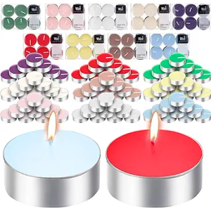 Huquary 108 Pcs Scented Tea Lights Candles Mini Scented Tealight Candles Bulk for Burning Approximately 4 Hours Time(Mix)