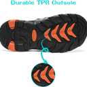 DREAM PAIRS Boys Girls Outdoor Summer Sport Athletic Sandals for Toddler/ Little/ Big Kid, Size 11 Little Kid, Dark/ Grey/ Orange, 170813-K