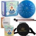 Steel Tongue Drum For Kids, Magic Calm Drum 6 Inch 8 Notes With Sing-A-Long Storybook And Songbook, Drums, Kids Music, Kids Musical Instruments, Anger Management Toys, Steel Drum Gift