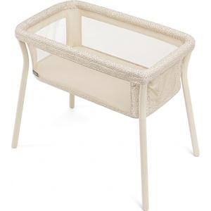 Chicco LullaGo Anywhere Lightweight Portable Bassinet w/Carry Bag Waterproof Mattress & Fitted Sheet, Space-Saving Fold, Zip & Wash Fabrics, Storage Pocket, Snap-On Legs For Fast Setup, Cream