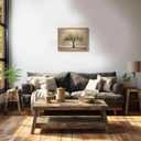 3D Textured Tree of Life Wall Art, Abstract Gold Tree Botanical Wall Decor, Modern Nature Landscape Sandstone Painting for living room Bedroom Bathroom Office 16x24 Inch Framed