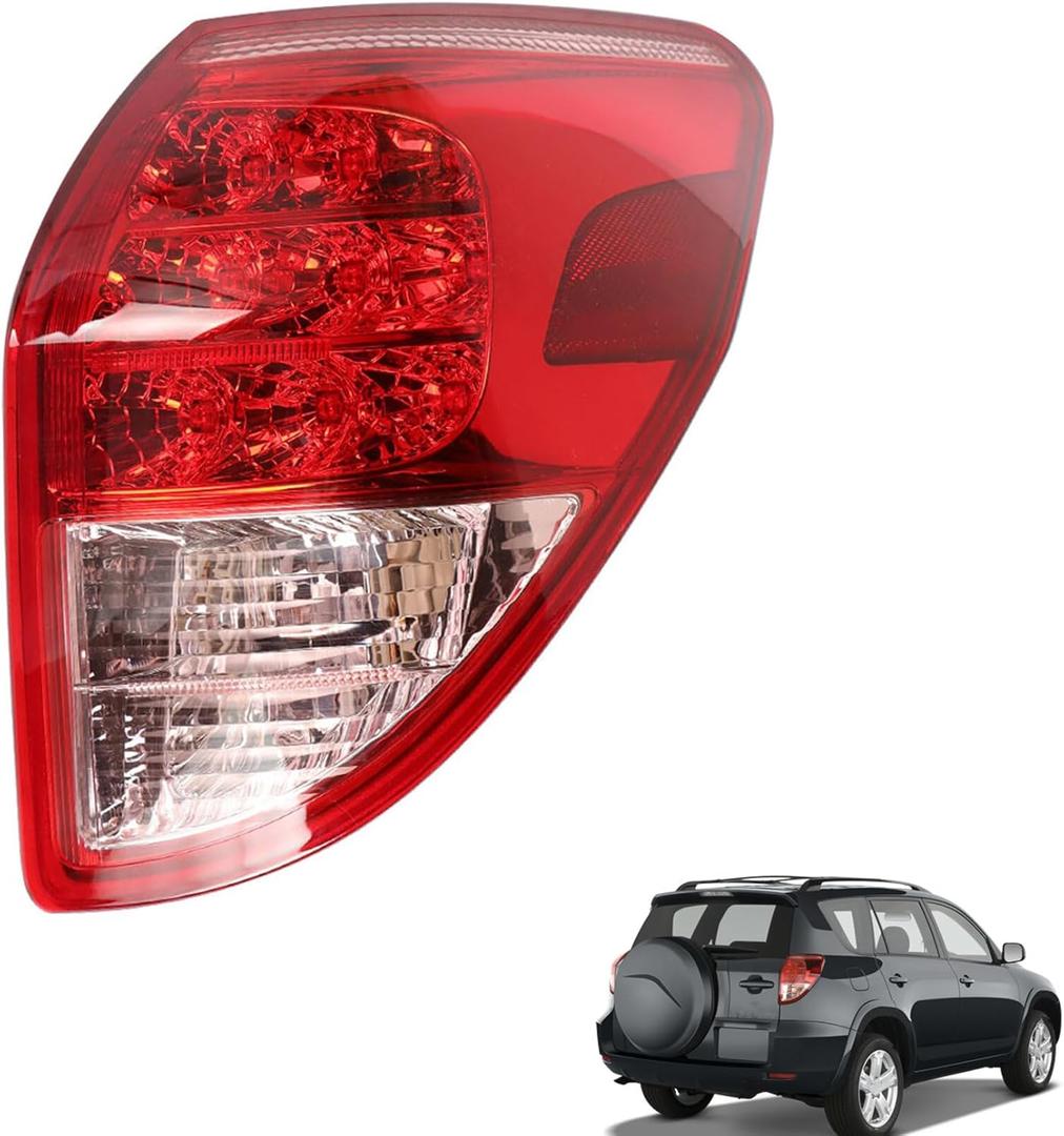 munirater Tail Light Rear Light Assembly Clear Lens Rear Passenger Side Replacement for 2006 2007 2008 RAV4 8155142100