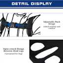 FCT Dog Backpack Carrier - Spine-Friendly for Small to Midium Dogs (8-18 lbs), Horizontal Design Dog Carrier with Adjustable Back Straps,Legs-Out Comfort for Travel/Hiking/Cycling (Black, Size M)