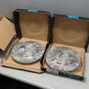 TRQ Front Brake Pad and Rotor Set Semi Metallic Vented Rotors Compatible with 2011-2014 Nissan LEAF 2013-2021 NV200