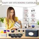 Candle Making Kit for Adults - DIY Scented Candles Making Supplies with Soy Wax,Wax Melter, Essential Oils, Color Dyes, Wicks Sticker, Candle Tins - Full Candle Making Set - Perfect Home Decoration (multicolour)