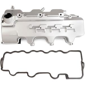 MITZONE Aluminum Engine Valve Cover with Gasket Compatible with 1998-2005 Mercedes-Benz ML350 ML320 E320 SLK320 CLK320 C320 C280 C240 2.6L 2.8L 3.2L 3.7L 1120100530 (Black)