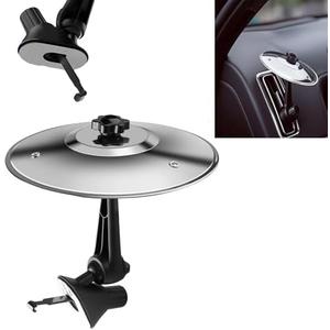 Car Cymbal,Car Symbol Drum Air Vent,Mini Cymbal for Car Make Your Driving More Fun,Car Drum for All Types of Vehicles,Present Gift for Music Lovers (Silvery)