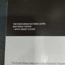 Pure Green Natural Latex Mattress Topper - Medium Firmness - 38x80x3 Size (GOLS Certified Organic)