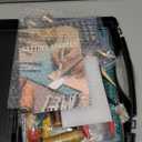 273 Pieces Leather Working Tools and Supplies with Leather Tool Box Cutting Mat Hammer Stamping Needles Snaps and Rivets Kit Perfect for Stitching Punching Cutting Sewing Leathercrafting Making