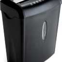 Aurora High Security Paper and Credit Card Shredder with 3.7-Gallon Wastebasket, 8-Sheet Cross-Cut with Basket (Black)