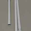 White Tension Curtain Rod for Windows 28 to 48 inch, Adjustable Expandable Pressure Spring Curtain Rod No Drilling, 7/8" Curtain Rod for Bedroom Doorway Closet Door