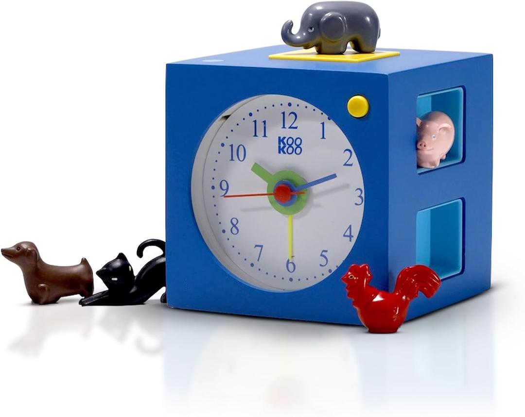 KOOKOO KidsAlarm Blue, with 5 Different Farm Animals and Their Wake-up Calls (Natural Field Recordings)