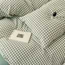 LifeTB Twin XL Comforter Set Green Gingham Comforter for Men Boys Geometric Plaid Comforter Set Grid Checkered Pattern Comforter with 2 Pillowcases Fluffy Soft Plaid Gingham Bedding Set Twin XL