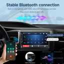 Leadfan 7inch Car Stereo Double Din Radio Touchscreen with Backup Camera Multimedia Car Audio Support Mirror Link, Bluetooth Caller ID, FM/MP3/MP4/USB/Subwoofer,Aux Input Car Audio Receivers