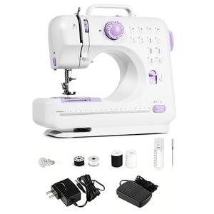 LoMoTive Sewing Machine for Beginners - Portable Electric Hand Mini Sewing Machine 12 Built-In Stitches with 2 Speed Foot Pedal Small Handheld Maquina de Coser Purple