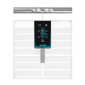 Wyze Smart Scale Ultra BodyScan with Handle  Wi-Fi & Bluetooth Body Composition Scale for Weight, BMI, Body Fat, Muscle Mass, and Segmental Measurement, 400 lbs, White