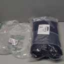 Obstal 2 Pack Table Clothes for 4 Foot Rectangle Tables - Water Resistant Washable Fabric Polyester Rectangle Table Cover Protector for Wedding, Banquet and Trade Shows, 48L x 24W x 30H Inches, Navy