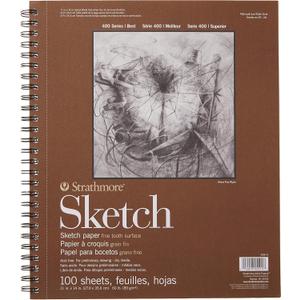 Strathmore 400 Series Sketch Pad, 11x14 inch, 100 Sheets - Artist Sketchbook for Drawing, Illustration, Art Class Students