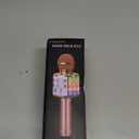 BlueFire 4 in 1 Karaoke Wireless Microphone with LED Lights, Portable Microphone for Kids, Great Gifts Toys for Kids, Girls, Boys and Adults (Black)