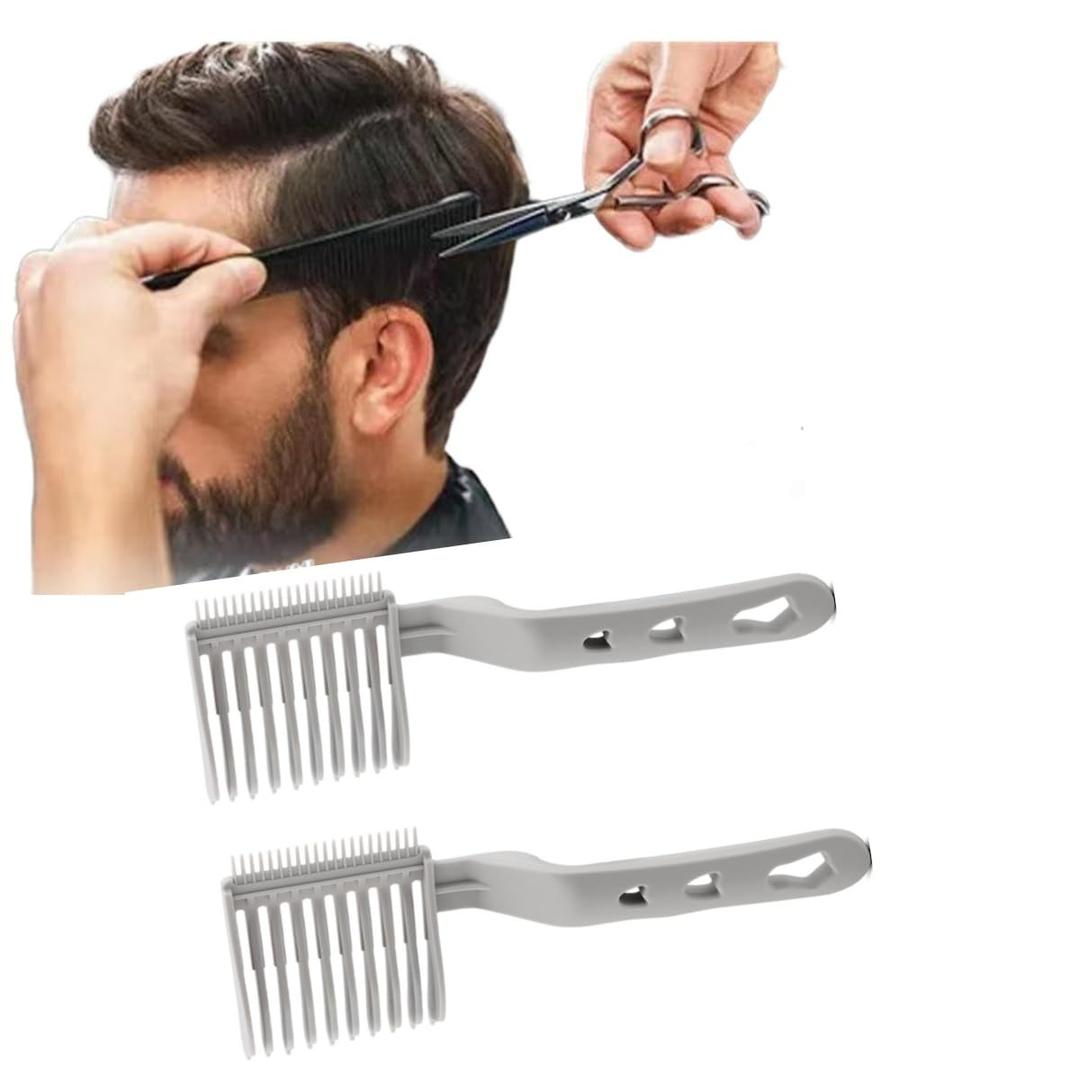 2PCS Men's Fade Comb Set - Professional Barber Combs for Men & Boys, Self Haircut Tools for Precise Fading & Blending, Anti-Slip Grip for Salon or Home Use