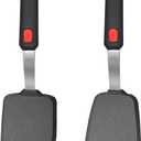 2 Pack Silicone Spatula Turner, 600F Heat Resistant Kitchen Spatula Set for Nonstick Cookware, Cooking Utensil Set for Egg Pancake Flipper/Heat Resistant Silicone Grip