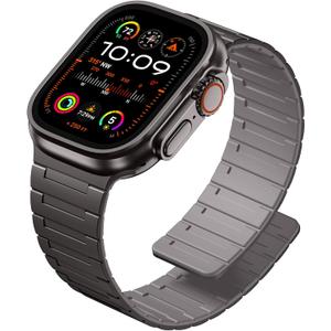 SNBLK Magnetic Watchband Compatible with Apple Watch for Men 44mm 45mm 46mm 49mm 42mm 41mm 40mm 38mm Women, Silicone Sport Strong Magnet Strap for iWatch Series 11 Ultra 3 Ultra 2 Se 10 9 8 7 6 5 4 1