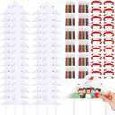 Syhood 30 Pcs DIY Kites Making Kit 20 Inch Summer Decorating Coloring Kites with Watercolor Pens and String Making Craft Kits for Outdoor Activities
