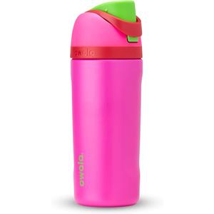 Owala Kids FreeSip Insulated Stainless Steel Water Bottle with Straw, BPAFree Sports Water Bottle, Great for Travel, 16 oz, All the Berries