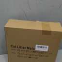 Extra Large Litter Box Mat,XXL 47x36 lnch Cat Litter Mat,Double Layer Litter Matt for Cat Rug,Non-Slip Waterproof (Khaki)