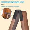 Double Guitar Stand, Acoustic Guitar Stand for Multiple Guitars, Folding A-Frame Electric Guitar Stand, Wooden Guitar Stands Floor For School Music Program, Concerts, Easy to Assemble