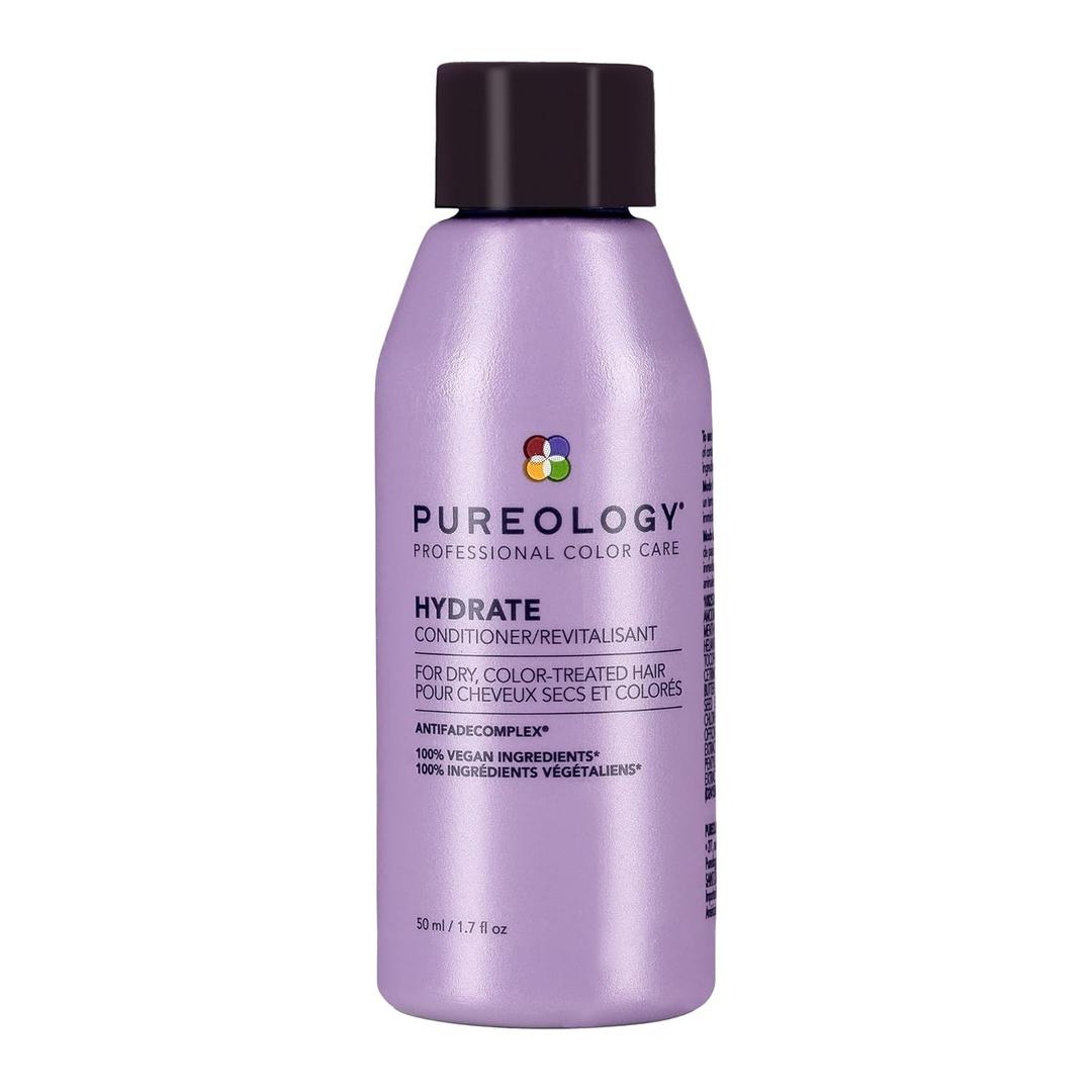 Pureology Hydrate Conditioner - For Dry or Color Treated Hair, Nourishing Conditioner to Restore Moisture and Seal in Hydration, Vegan (1.7 Fl Oz (Pack of 1)