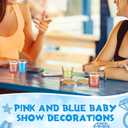 Roshtia 50 Pcs Last Toast on The Coast Bachelorette Party Shot Glasses 2. 87oz Disposable Blue Coastal Bachelorette Plastic Cups for Adult Beach Bridal Wedding Party Favor Supplies