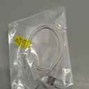 Small 3FT White Flat Extension Cord 2-Prong Polarized Light-Duty ETL Listed Power Cable,18AWG 125V 10A 1250W for Indoor Use,Slim Flexible Design for Holiday Lights, Lamps, Cameras & Small Appliances