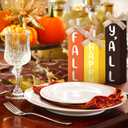 Geetery 3 Pcs Fall Decoration for Home Fall Table Block Sign Thanksgiving Tiered Tray Decor Thanksgiving Wood Table Decor for Autumn Harvest Office Shelf Desk Kitchen Party Supplies (Bright Style)