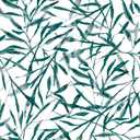Tempaper Viridian Green Watercolor Leaves Removable Peel and Stick Wallpaper, 20.5 in X 16.5 ft, Made in The USA