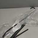 Hanging Closet Rod Adjustable Width Height Closet Rods For Hanging Clothes Black Closet Extender Hanging Rod Clothes Space-Saving Hanging Bar Organizer (1 Pack Black)