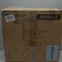 Primy Drafting Chair Tall Office Chair with Flip-up Armrests Executive Ergonomic Computer Standing Desk Chair with Lumbar Support and Adjustable Footrest Ring (Black) (934-Z)