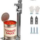Commercial Can Opener Heavy Duty, Manual Tabletop Can Opener with 2 Blades and Plated Steel Base, Industrial Cans Opener Fits Big 10 Cans Up to 11" Tall for Restaurants/Hotels/Bars, 18.5 in