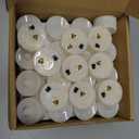 Raycare White Tea Lights Battery Operated, 100 Pack Long Lasting Electric Votive Candles, Realistic Fake Flameless LED Tea Lights for Wedding Party Thanksgiving Christmas Halloween Decorations