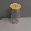 DWTS DANWEITESI Glass Cups with Lids and Straws,24 oz Smoothie Cup with Lid and Straw-Boba Mason Jar,Matcha Cup Wide Mouth Reusable Drinking Glasses,Iced Coffee Cups Glass,Vasos De Vidrio4 Pack