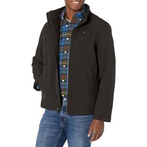Tommy Hilfiger Men's Active Soft Shell Jacket (Medium, Black)