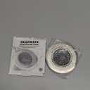 TRAPMATE Shower Drain Hair Catcher, 4.4" Easy Clean Bathtub Drain Hair Catcher, Anti-Slip Bath Tub Drain Protector, Upgraded 304 Stainless Steel Shower Sink Drain Cover for Bathroom (Patented Product) (Silver)