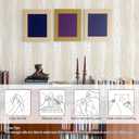 Yun-aeon White and Gold Wood Contact Paper 17.3"x80" Rustic Wooden Peel and Stick Wallpaper Removable Self-Adhesive Wallpaper Wood Grain Contact Paper for Countertops Cabinets