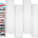 20 Pcs Clear Display Case for Packaged Model Cars,Model Car Display Cases Wall Mount-Holds up to 120 Cars,Toy Car Storage Organizer Compatible with Hot Wheels,Clear Model Car Display Case,16.7 x 4.4in