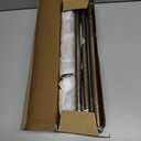 Curtain Rods for Windows 16 to 150 Inches, Curtain Rod Max Adjustable Length of 160 IN, 6/8" Diameter Drapery Rods Round Finials, Brown, Pack of 1