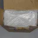 PERFNIQUE Magnetic Lint Bin for Laundry Room with Lint Brush, Wall Mounted Lint Holder Trash can with lid for Dryer, Modern Farmhouse Rustic Metal Laundry Room Storage Organization and Decor(White)